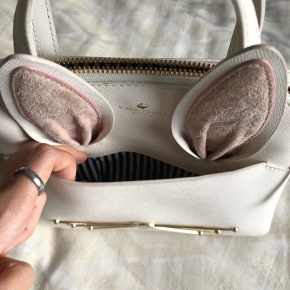 Kate Spade “Make Magic” White Bunny Purse - Picture 3 of 8